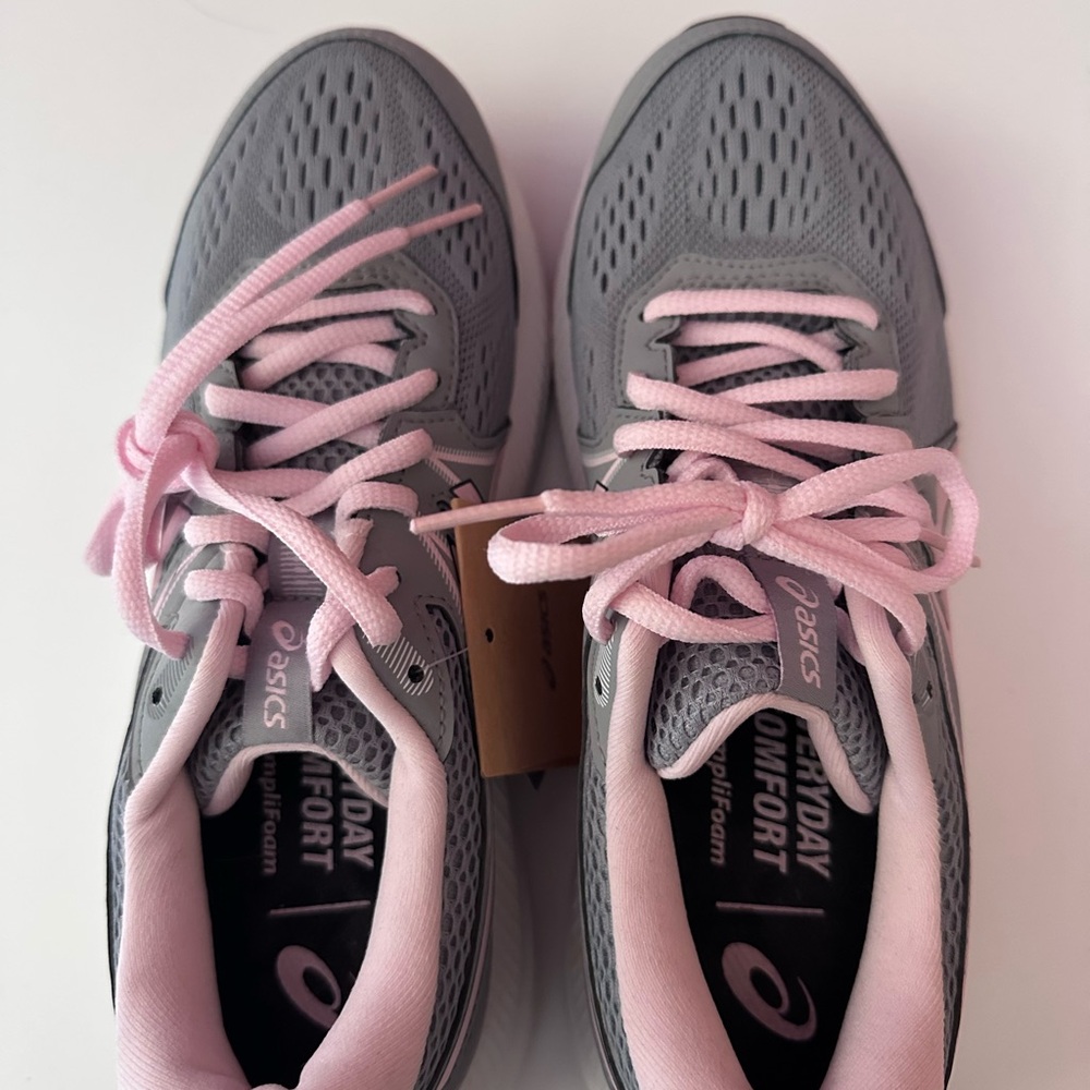 ASICS Women's Athletic Shoes in Gray and Pink - Picture 5 of 7